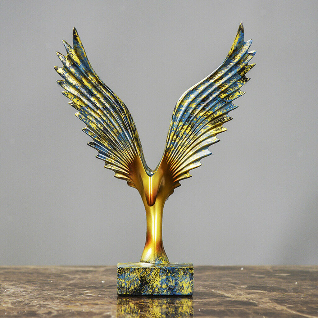 Abstract Eagle Wings Statue Fengshui Bedroom Hotel Decorative Ornaments