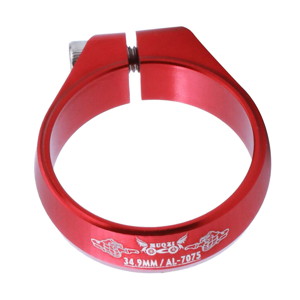 Replacement SeatPost Clamp Tube Clip Mountain Road Bike Part 34.9 mm Red
