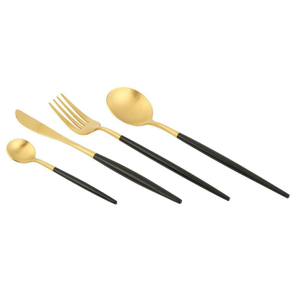 5pcs Portable Stainless Steel Tableware Dinnerware Travel Camp Cutlery Set @
