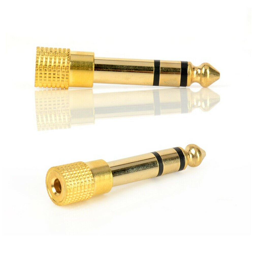 10Pcs Male to Female Microphone Jack Stereo Headphone Audio Adapter Connectors