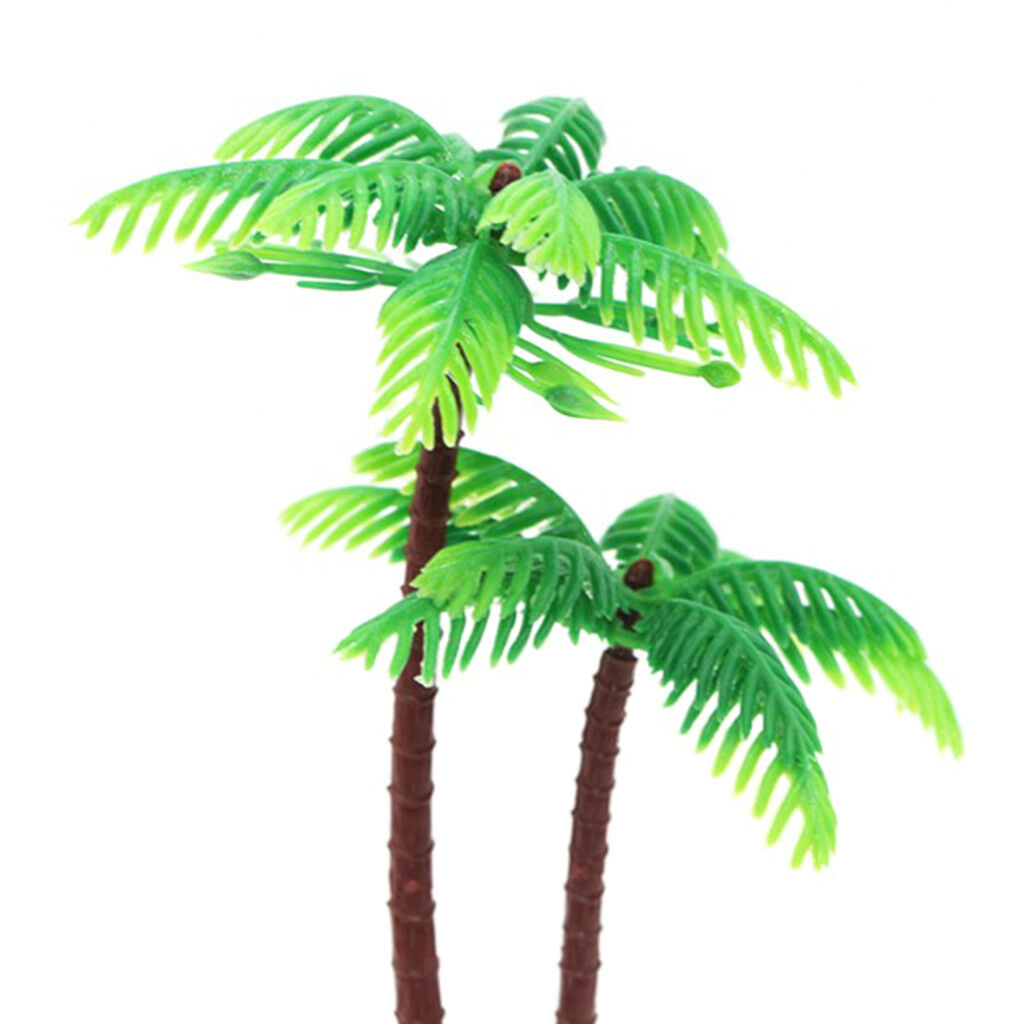 Mini Artificial Coconut Palm Tree Aquarium Plants Ornament Home Decoration