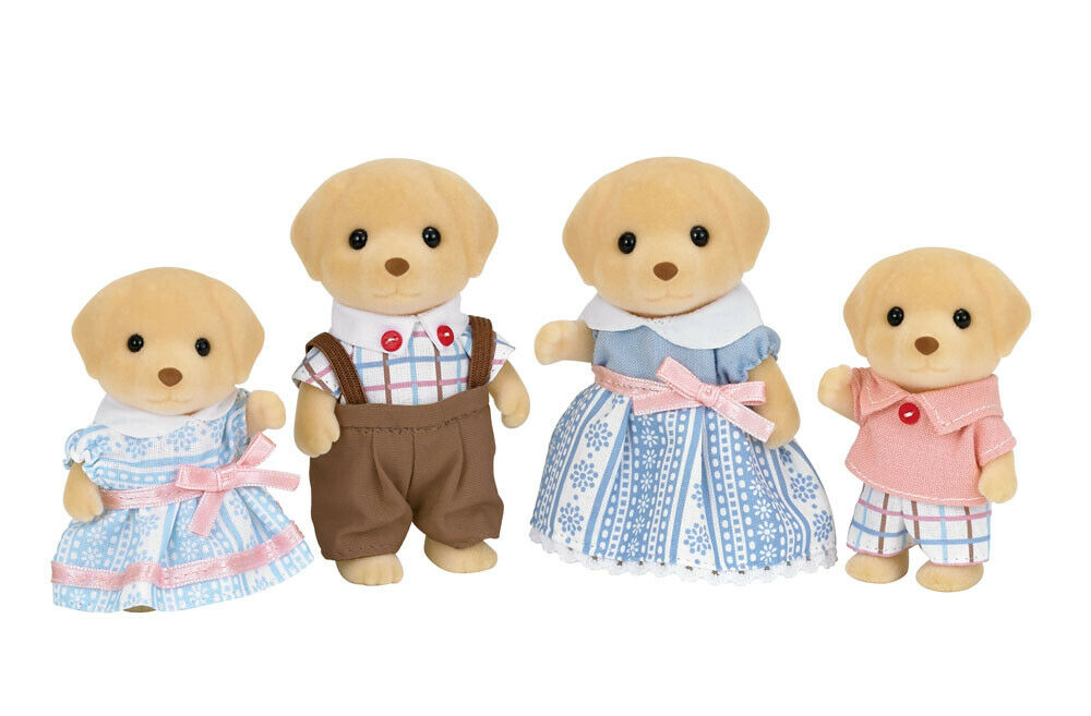 Sylvanian Families Family Set 5182 Yellow Labrador Family /3+ Brand New In Box