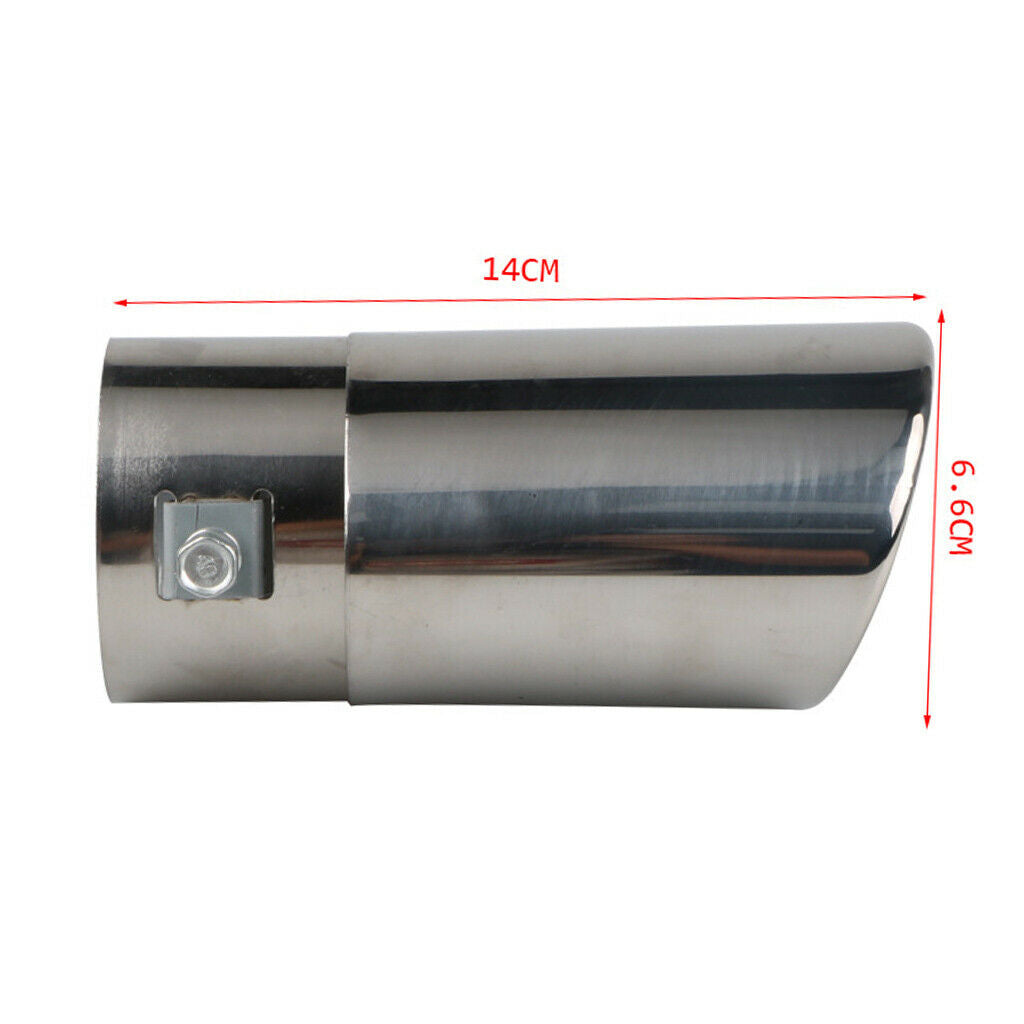 2.5inch Bolt-on Stainless Steel Car Exhaust Tail Pipe Muffler Universal