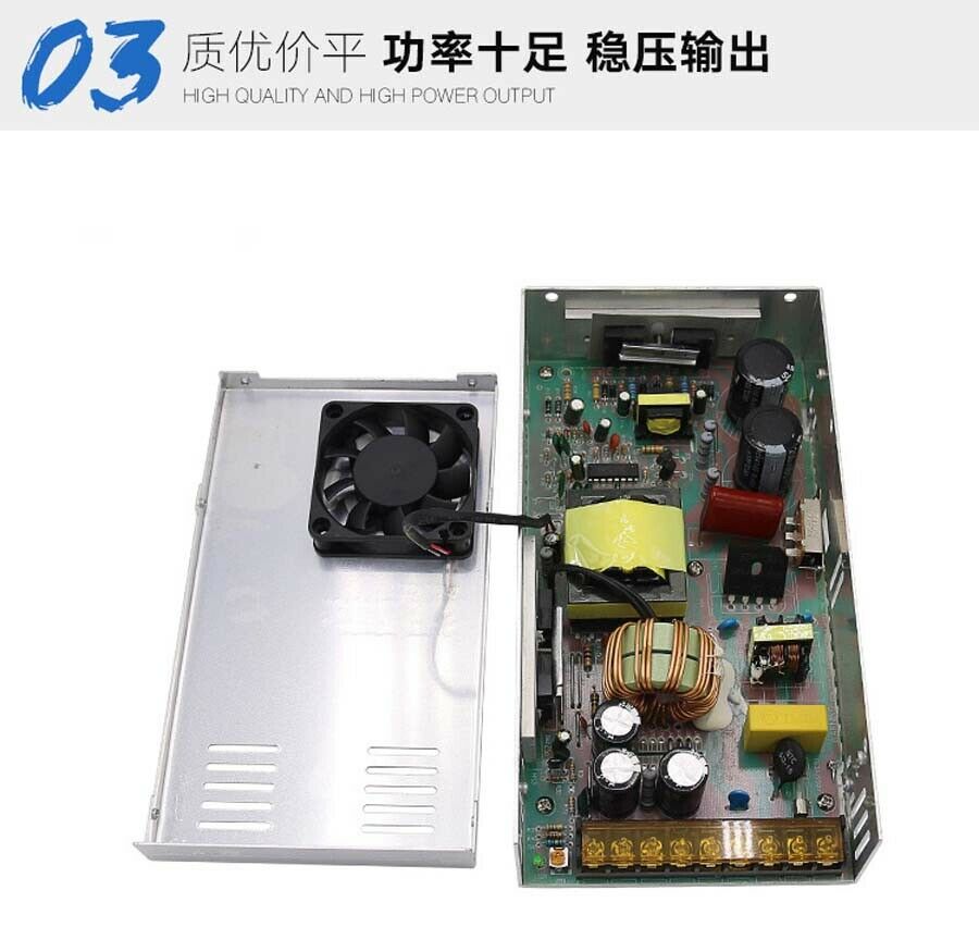 18V 20A 360W Fiberglass Panels Regulated Switching Power Supply PSU DC