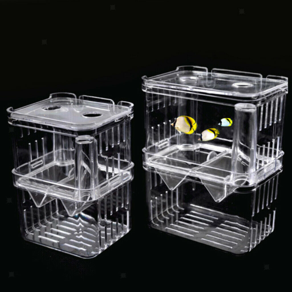 Clear Plastic   Hatchery Isolation Box   Tank Aquarium Incubator Box