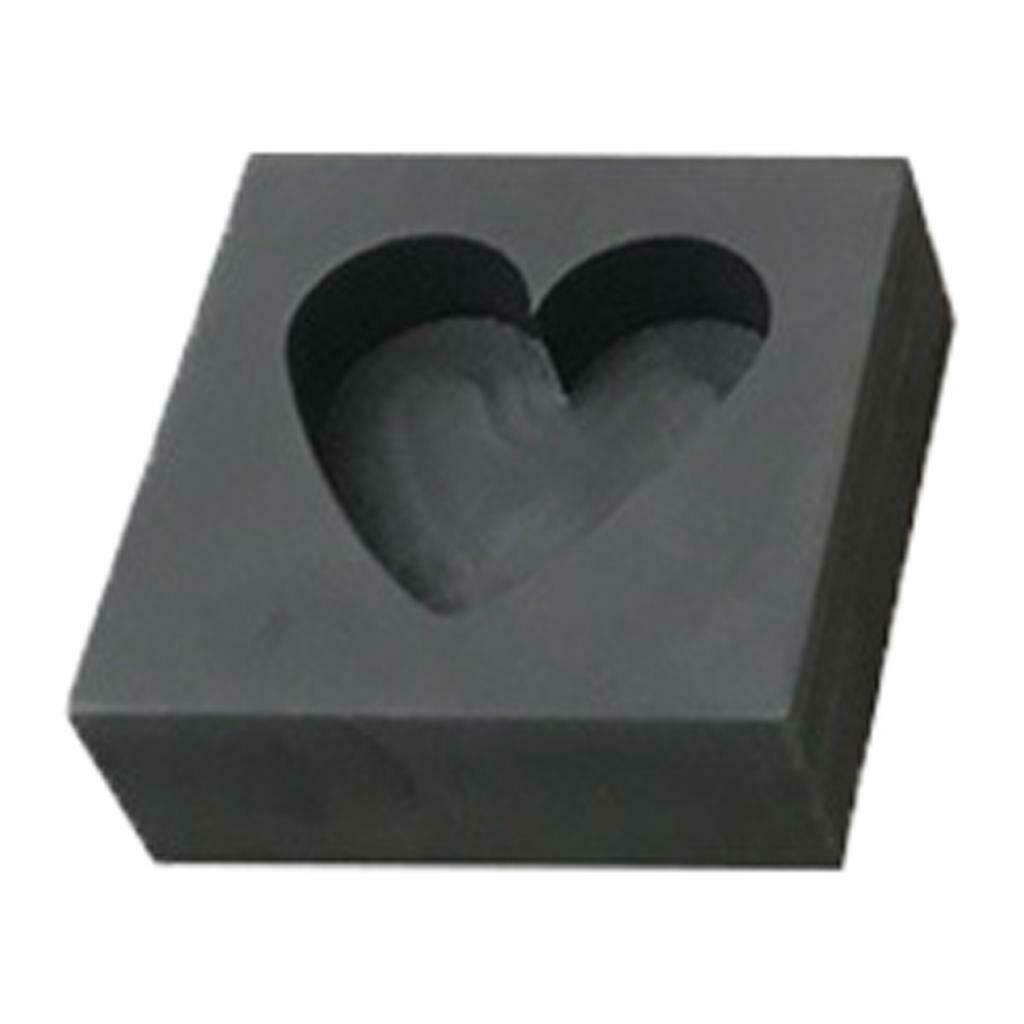 Set of 2 Graphite Ingot Mould Mold Crucible Tool for Copper Brass Zinc
