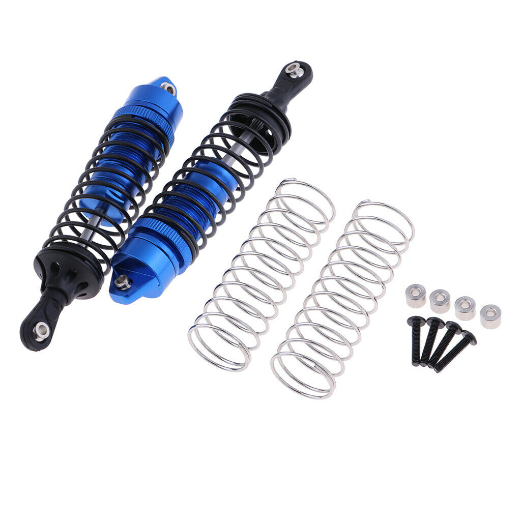2Pieces 115mm Rear Shock Absorber Damper for  Slash 1/10 RC Blue