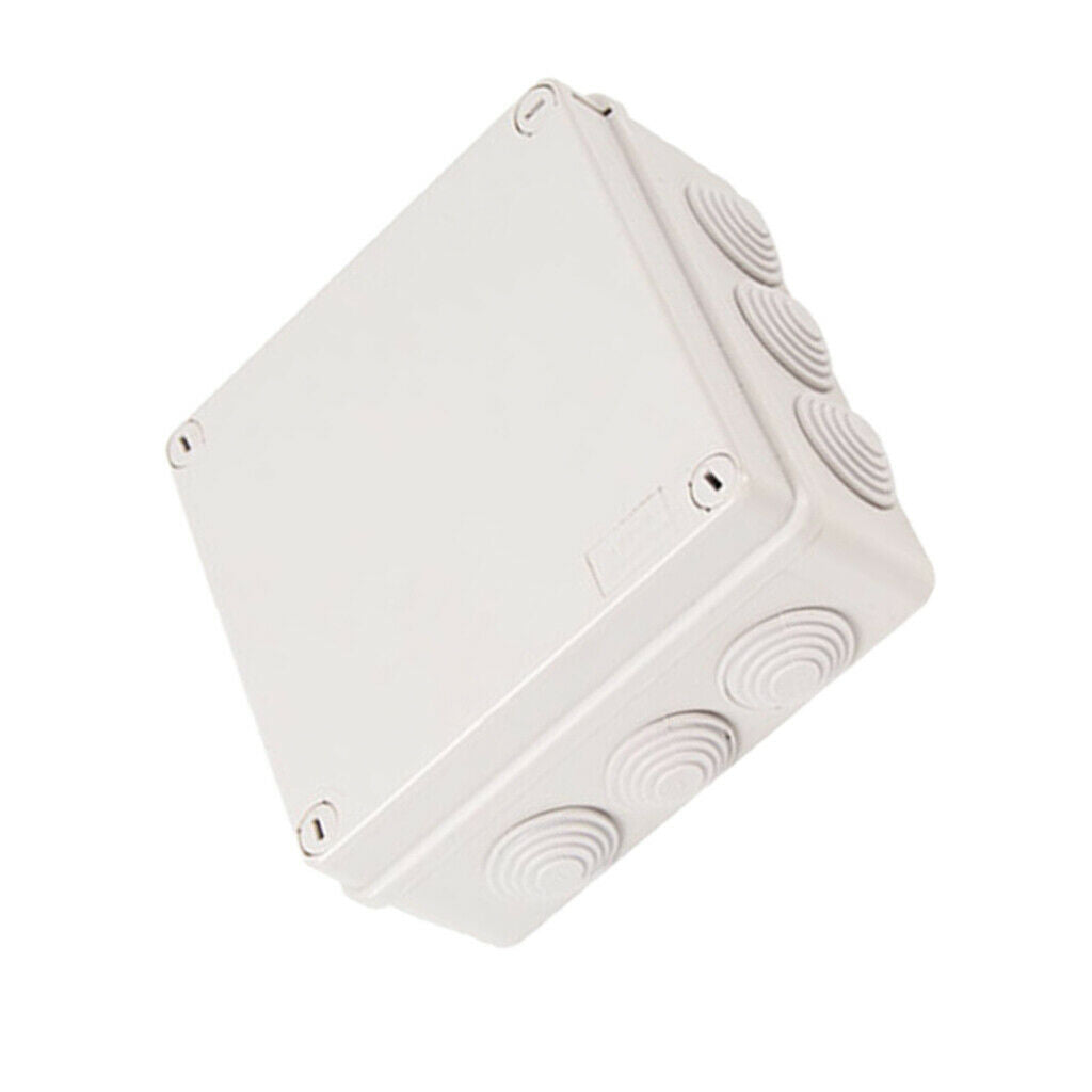 White Electronic Terminal Box ABS Waterproof 5.91x5.91x2.76 Inch
