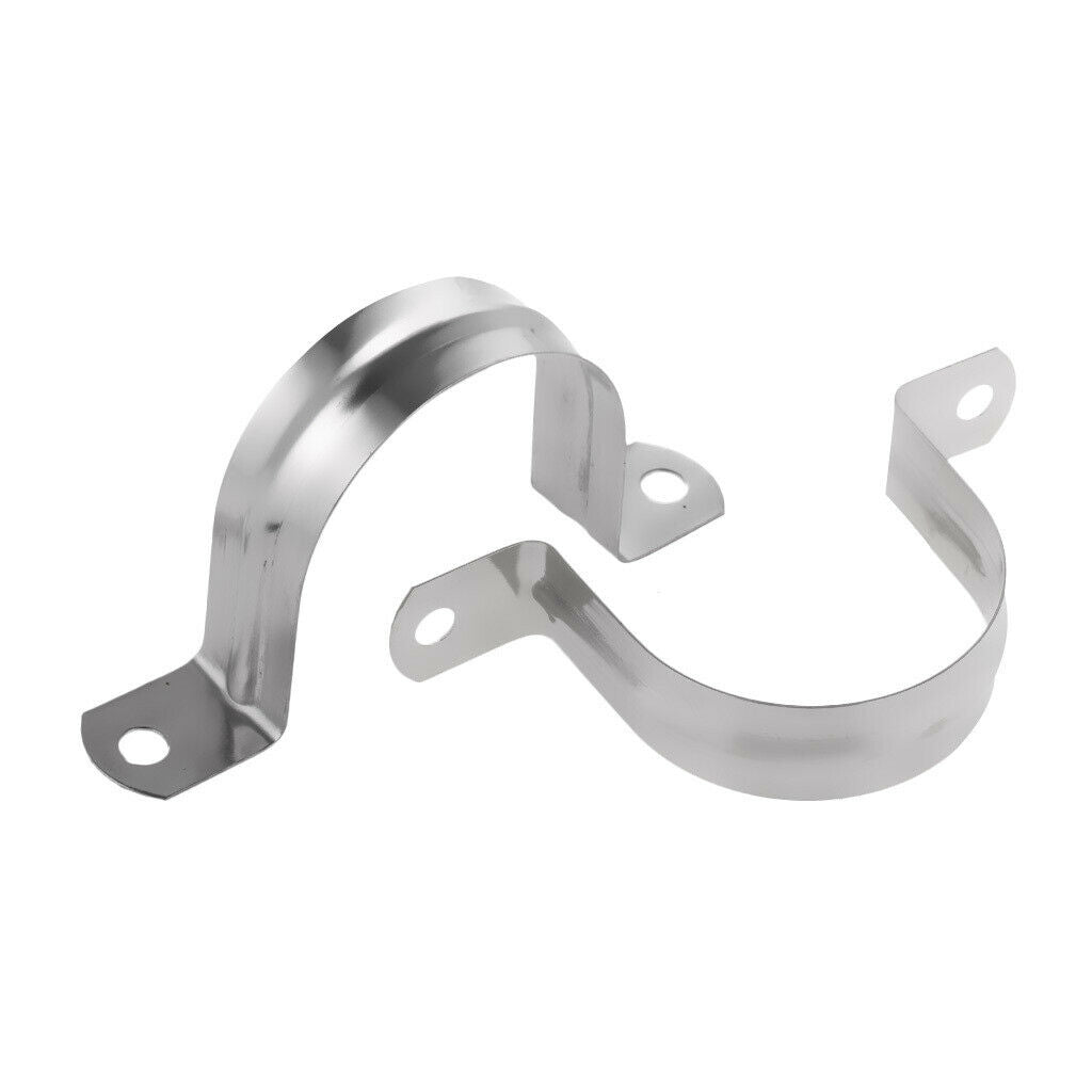2 pieces pipe pipeline stainless steel hanger U-band clamps clip 40mm