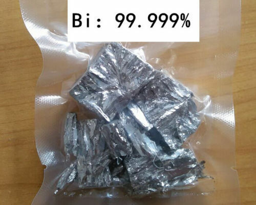 100 grams High Purity 99.99% Bismuth Bi Metal Lumps Vacuum packing
