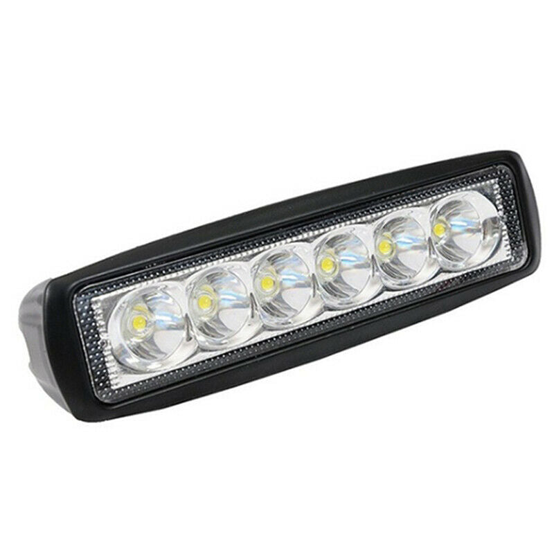 18W 6inch LED Work Light Bar Flood Lamp Offroad Driving Fog 4WD UTE SUV Truck SX