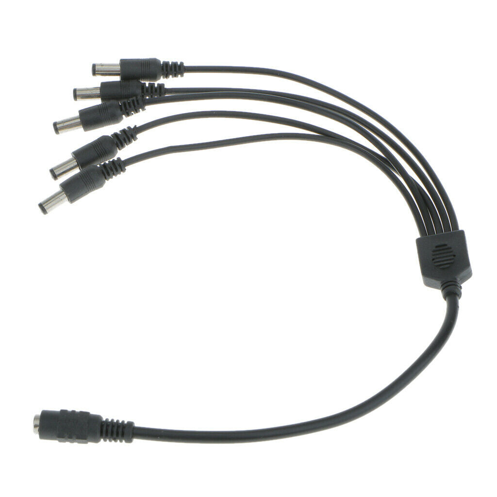 5 Port Cable Adapter Power Camera  Splitter Piece