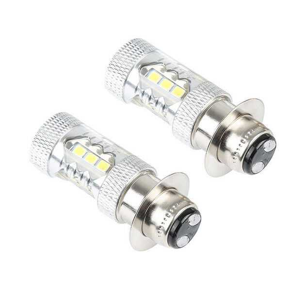 Universal 2PCS 80W LED Head Light Bulbs 600lm Lamp For Motorcycle Scooter Bikes
