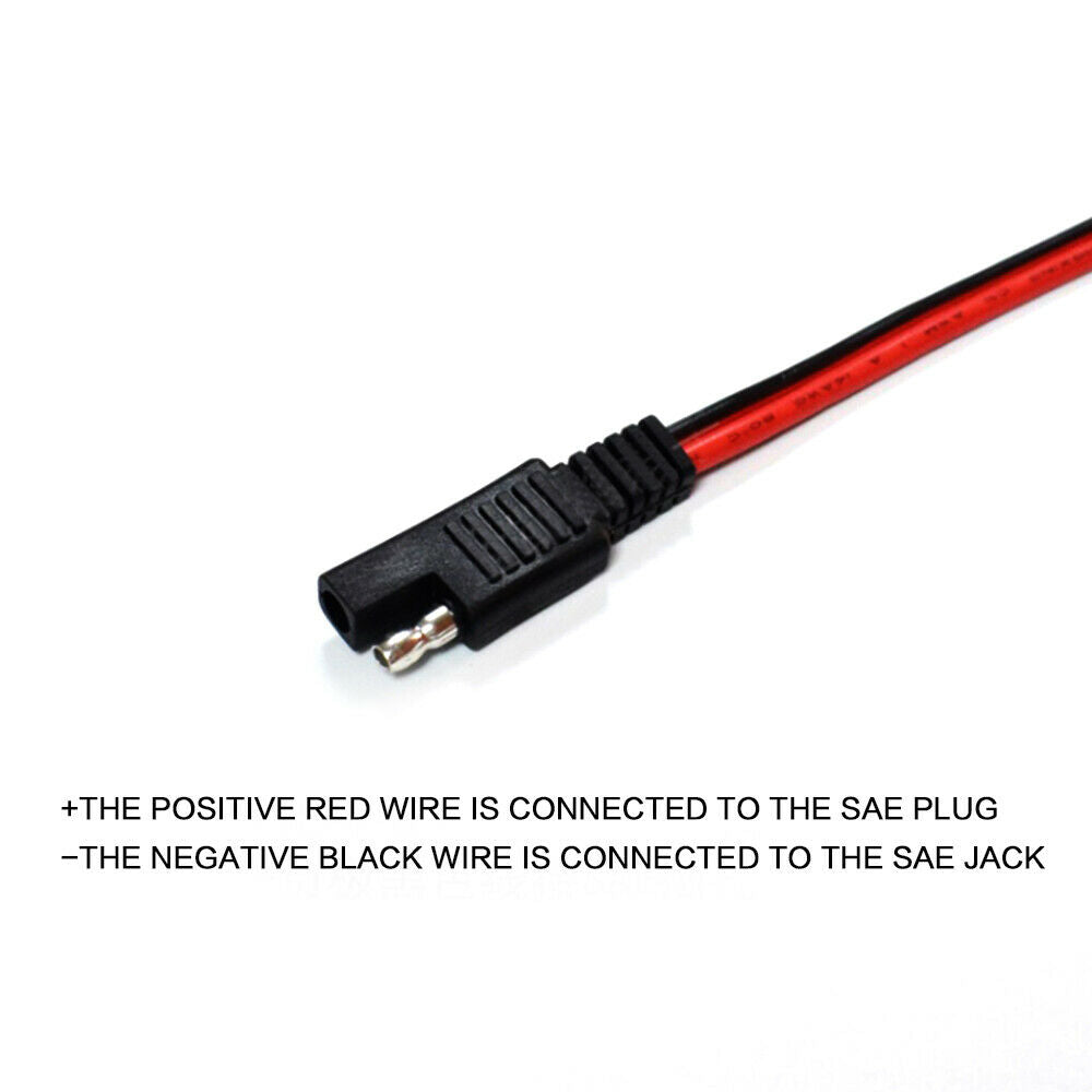 14AWG 2Pin 36cm SAE Quick Disconnect Plug Battery Alligator Clips Cable Harness