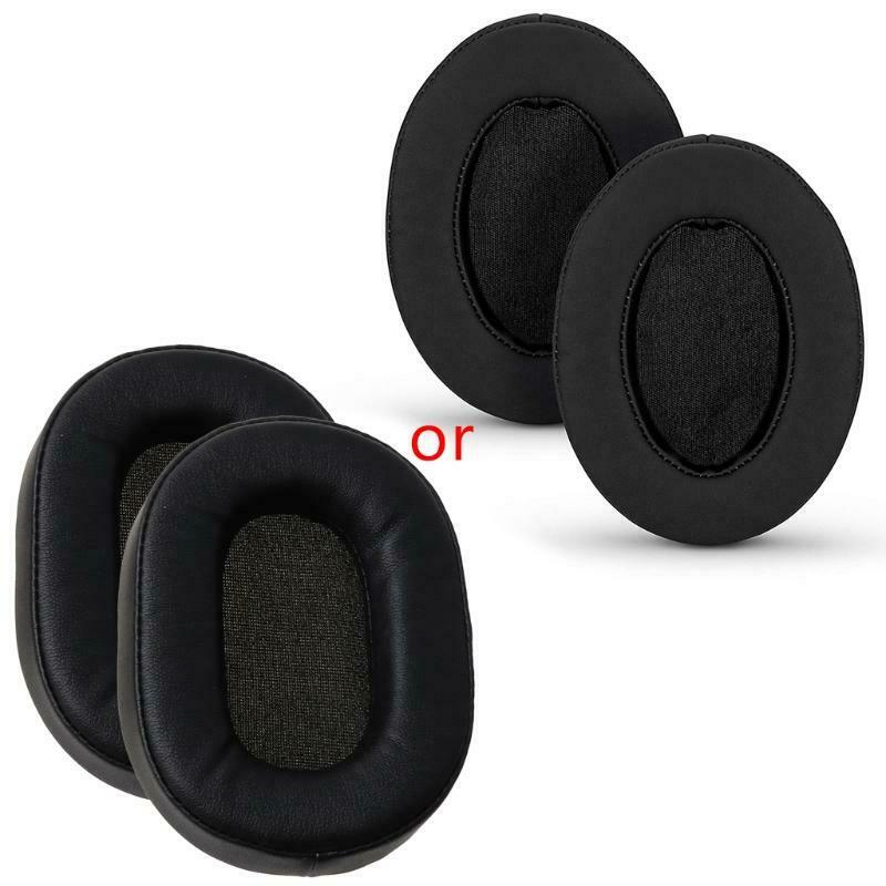 1Pair Foam Ear Pads Cushion Leather Earpad for ATH-MSR7 M50X M20 M40 M40X SX1