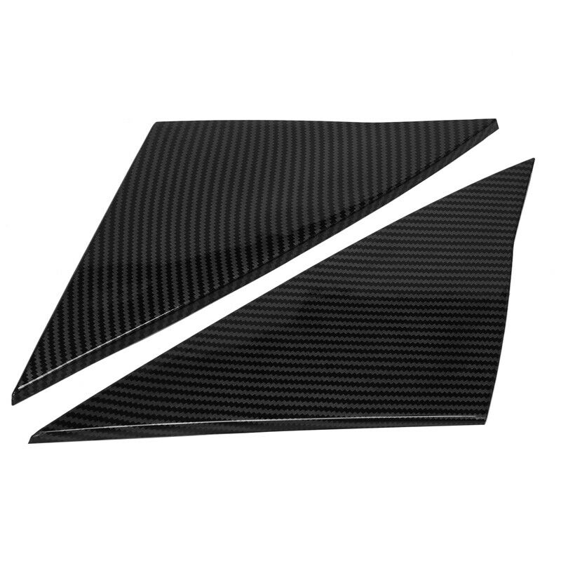 2Pcs Carbon Fiber ABS Triangular Window Decoration Car Styling for Tesla ModelY8
