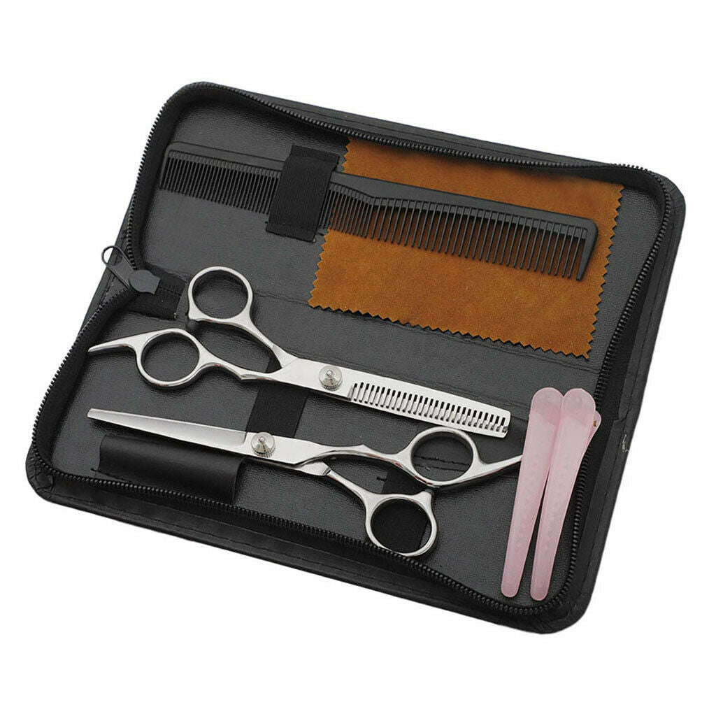 8Pc Professional Salon Hair Cutting Scissors Thinner Barber