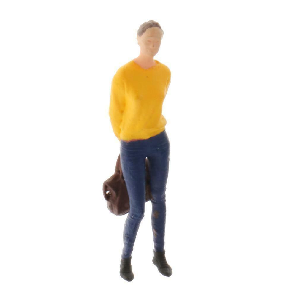 3 Pieces 1/64 Classic People Character Men Women Diorama Accessory Decor