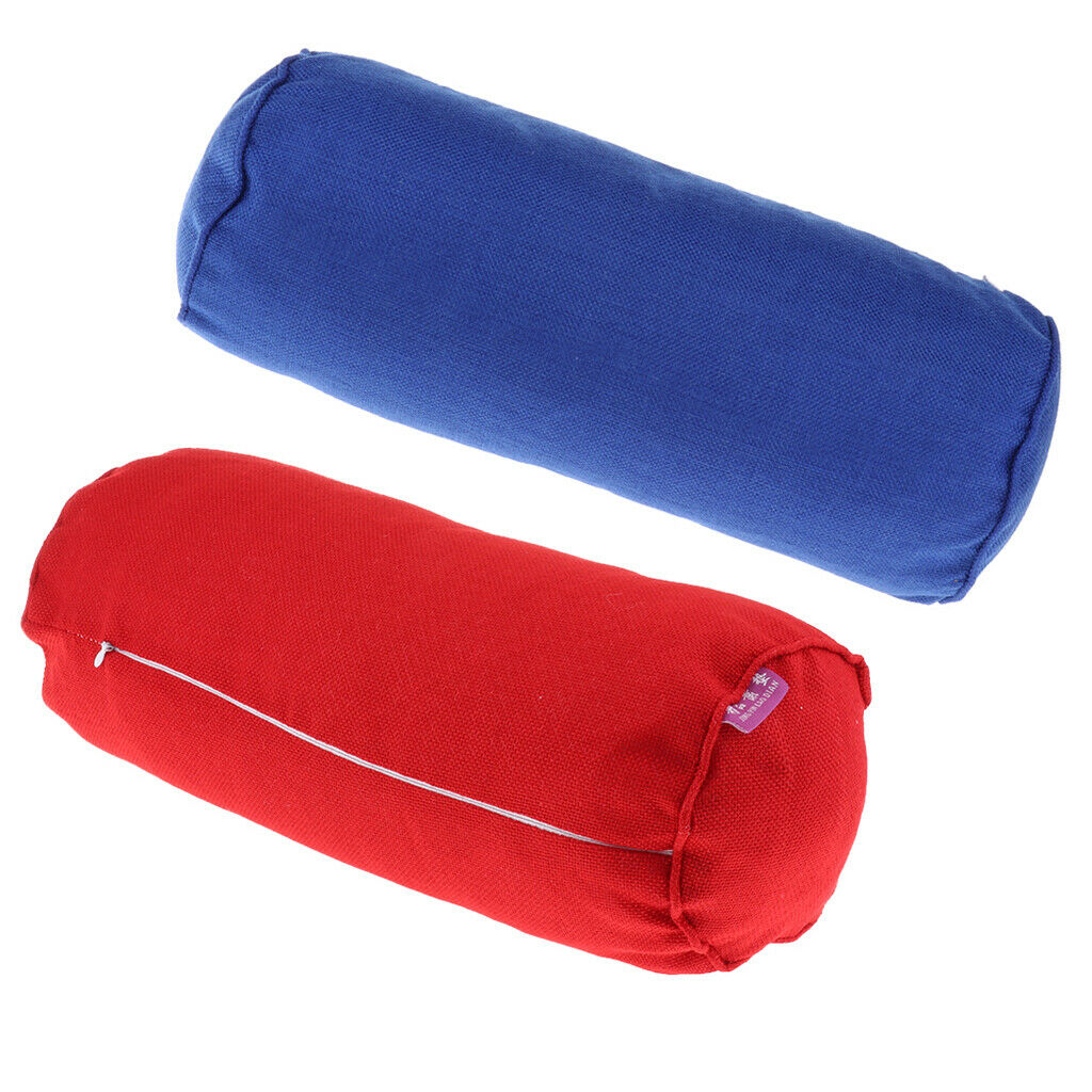 2X Orthopedic Neck Roll Pillow Round Cervical Lumbar Foot Support Pillow