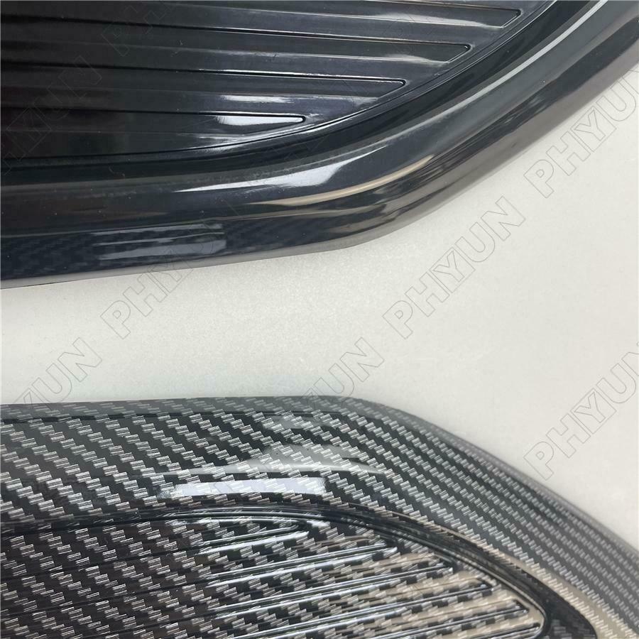 2x Universal Car Air Flow Intake Hood Scoop Vent Trim Carbon Fiber Style Cover