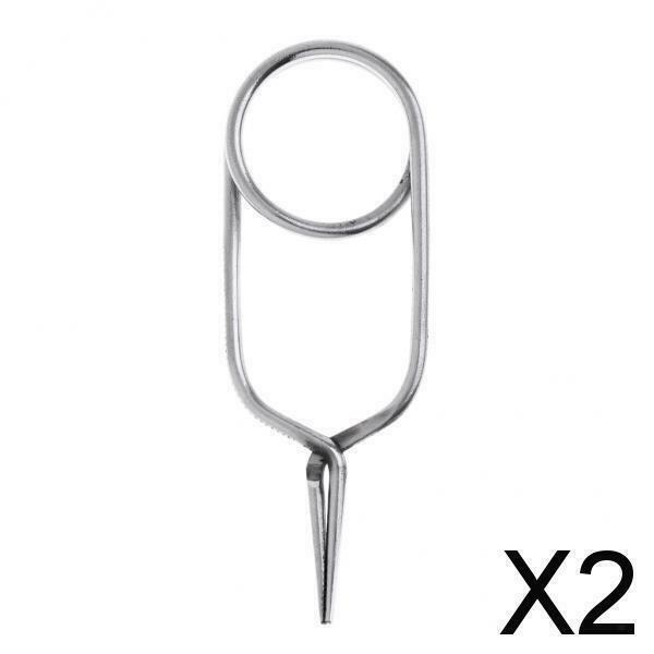 2X Fly Tying Hackle Pliers, Designed For Fly Fishing Enthusiast L