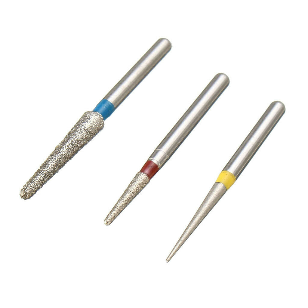 Pack of 100 Stainless Steel Anti-rust Nail Drill Bit Electric Manicure Bits