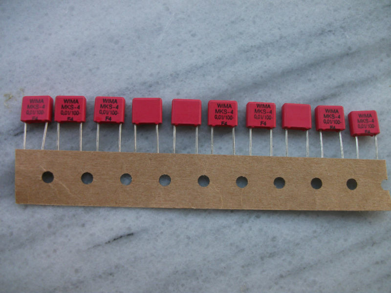 10pcs NOS WIMA MKS4 0.01UF 10NF 100V HI END TUBE AMP  CAPACITORS FOR AUDIO!