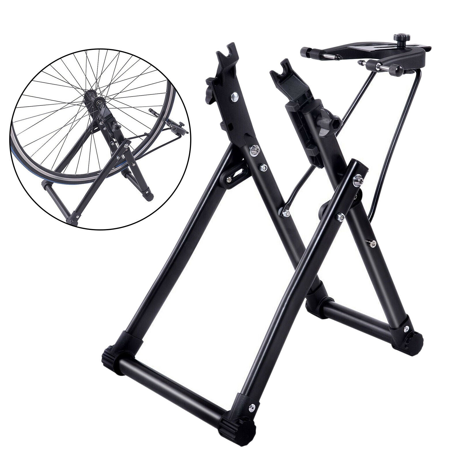 Adjustable Bike Wheel Truing Stand Foldable MTB Maintenance Accessories