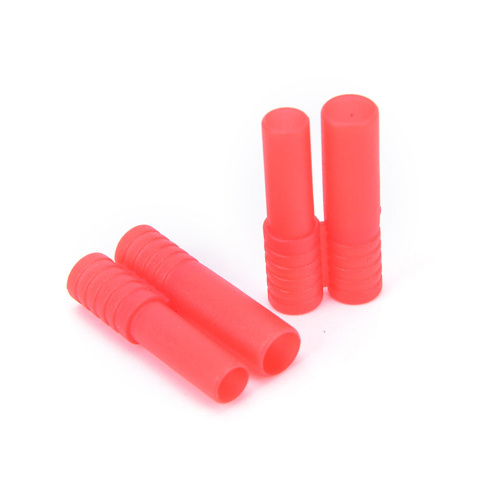 10pack HXT 4mm bullet banana plugs with red housing for RC connector AM-1009C Rf