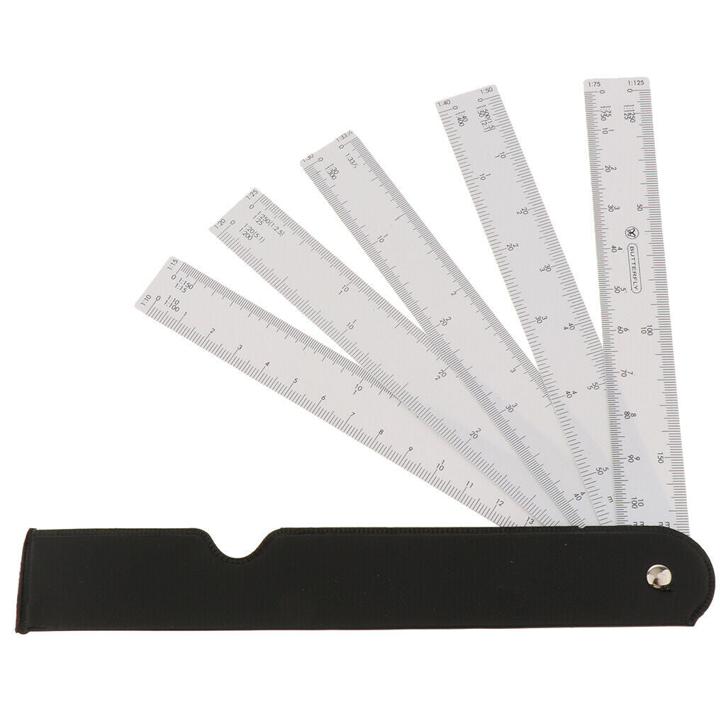 Architect Engineering Sector Scale Ruler 12 Scales Multi Ratio Ruler Measure
