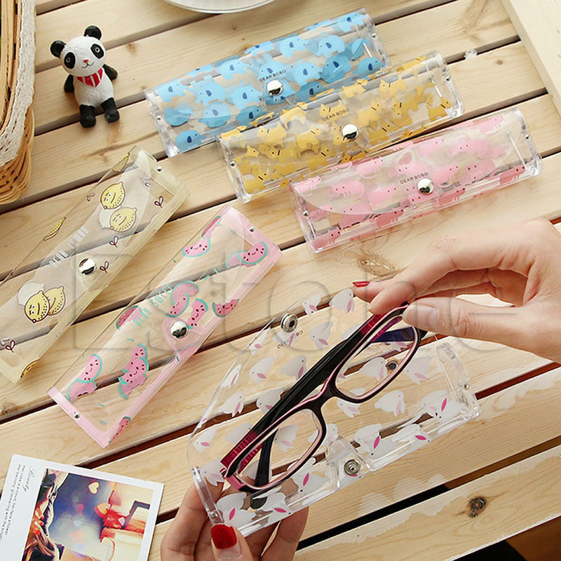 Transparent Plastic Sunglasses Case Spectacle Reading Glasses Storage Clear Box