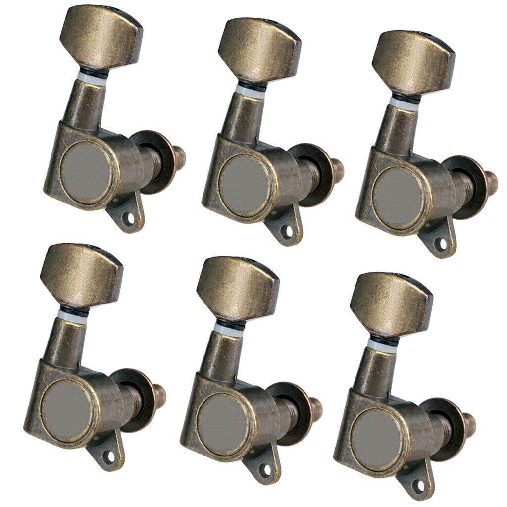 6pcs 6R Sealed Gear Guitar Tuning Pegs Machine Heads for Guitar Accessories