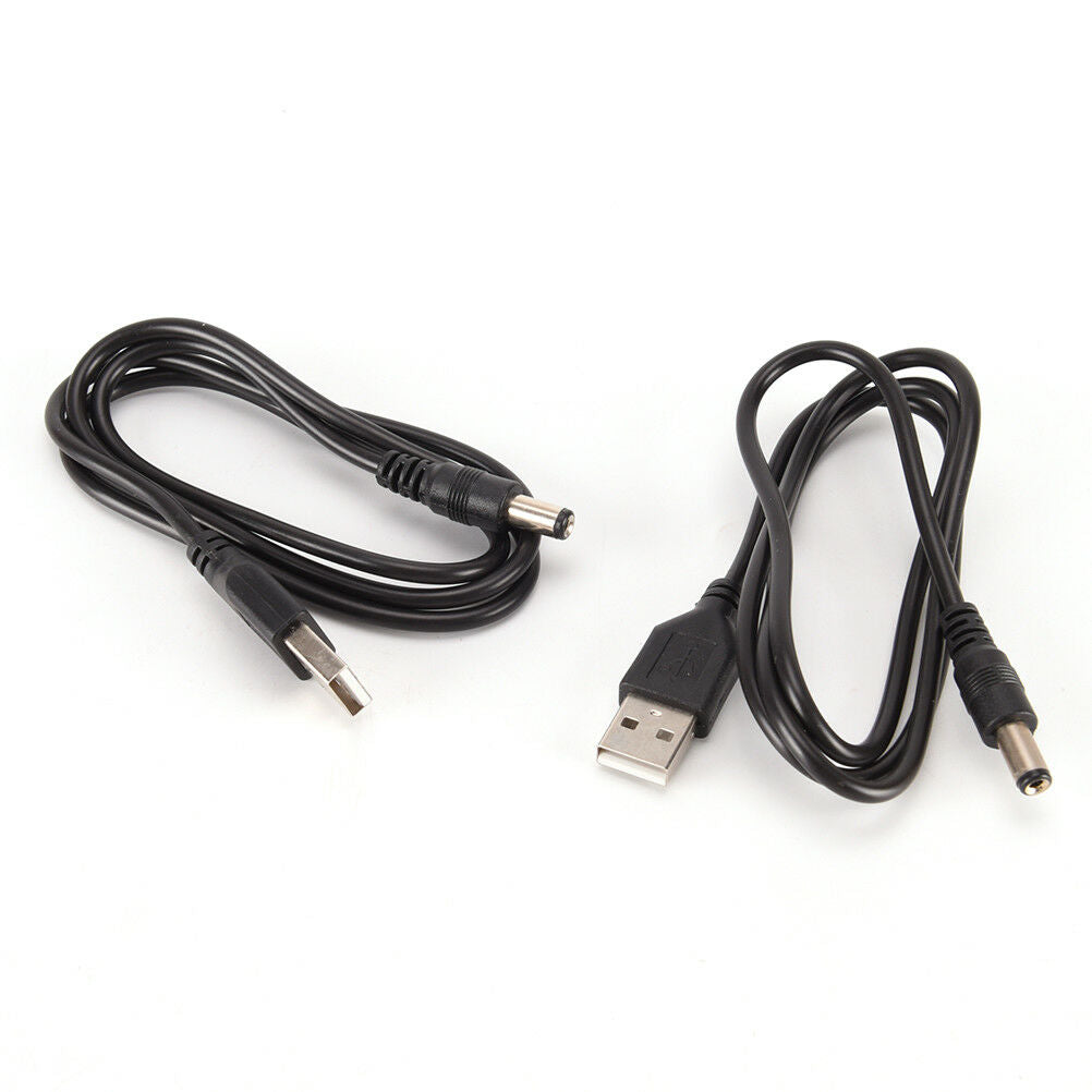 2pcs USB to DC5.5 * 2.1mm Power Cord USB to DC5.5 DC Cable Copper Chargin.l8