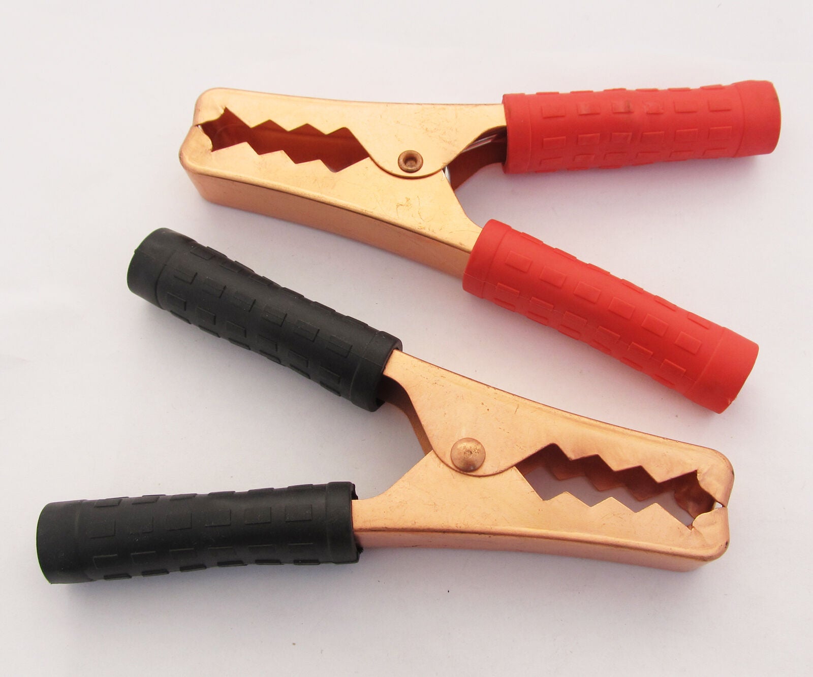 1pair 140mm 200A Crocodile Alligator Metal Car Battery Insulated Test Clip Clamp