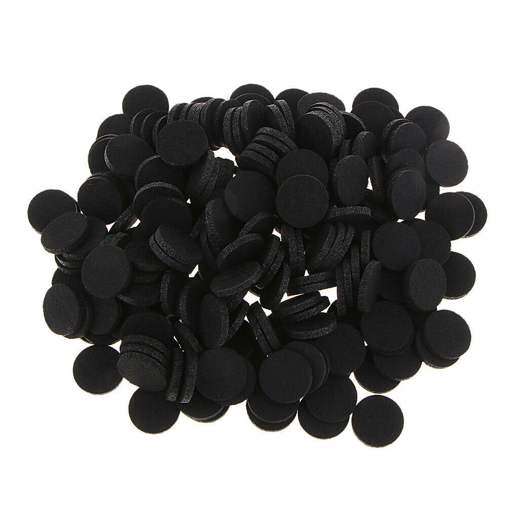 200Pcs 21mm Aromatherapy Essential Oil Diffuser Locket Refill Pads black
