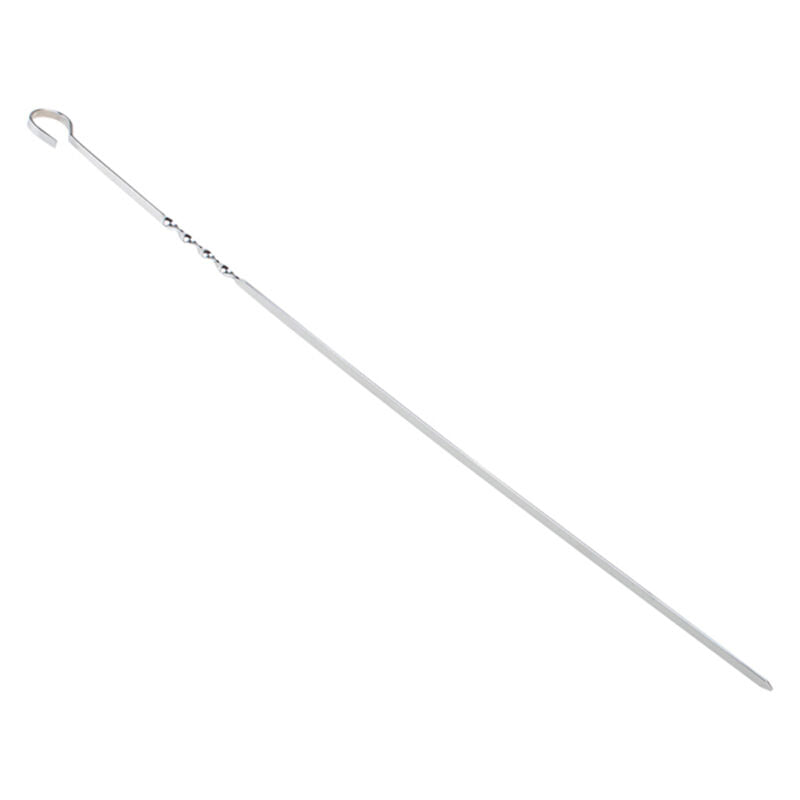 10X BBQ Barbecue Stainless Steel Grilling Kabob Kebab Flat Skewers Needle 38BDA
