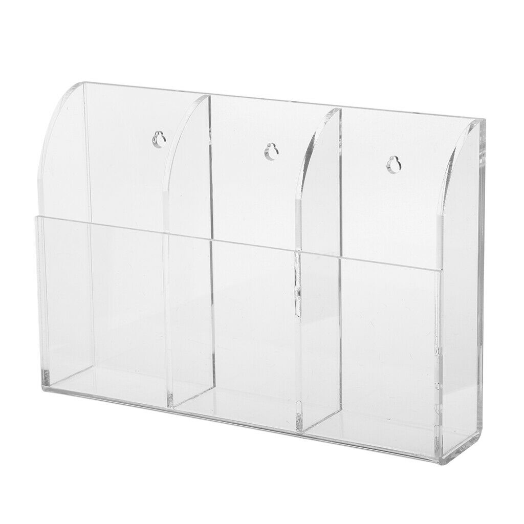 2 Pieces Acrylic Remote Control Holder Desk Organizer for Remote Controllers, TV