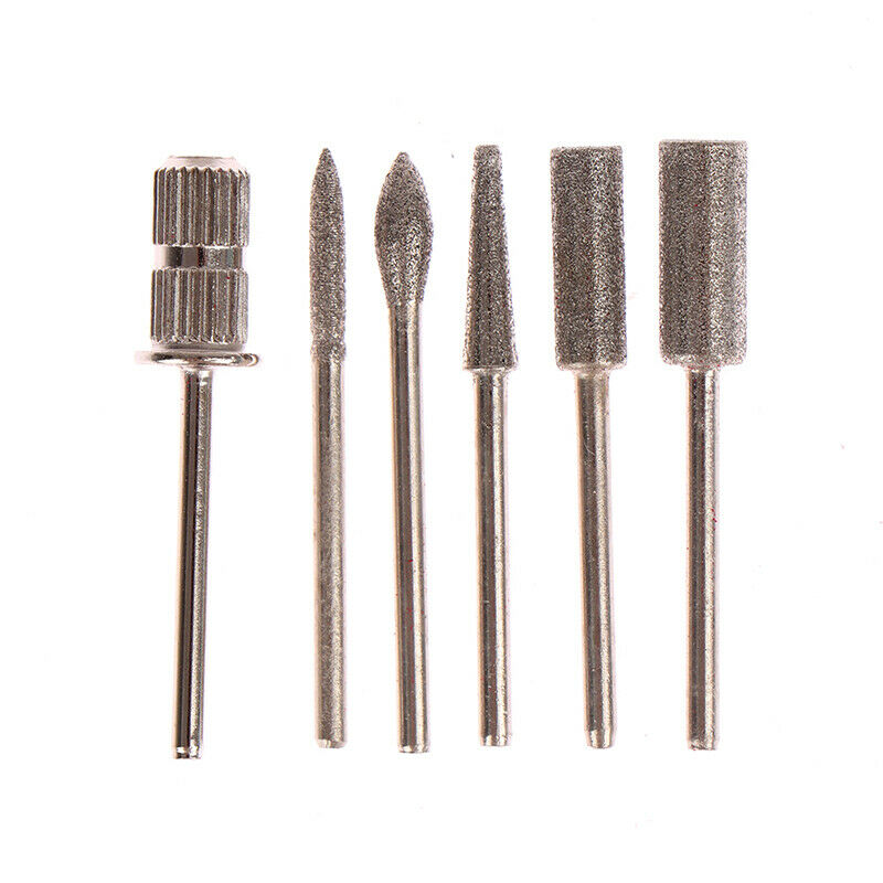 6Pcs Cylindrical Burr Chainsaw Sharpener Stone Sharpening Carving Grindin.l8