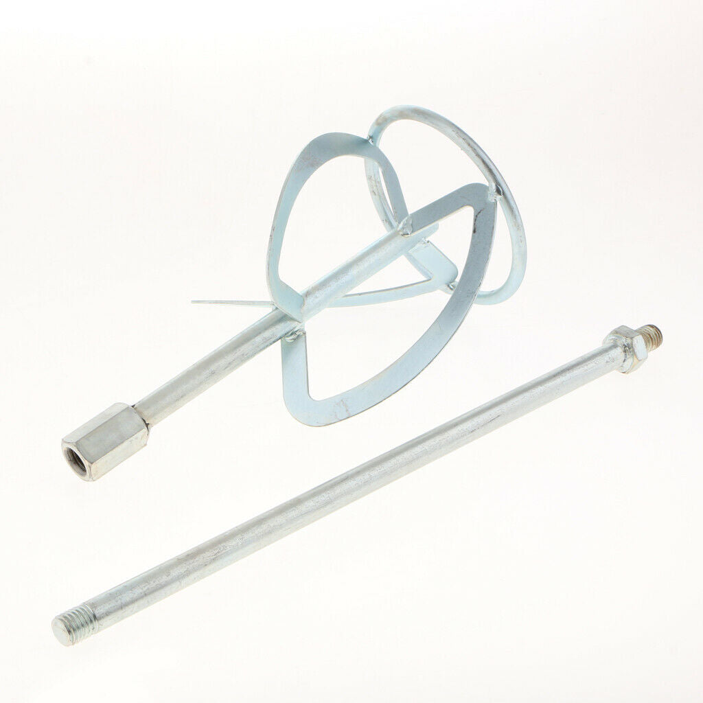 Paint Cement Plaster Adhesive Spiral Mixer Stirrer Paddle Rod For Drill
