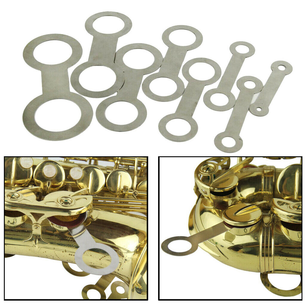 8pcs Stainless Saxophone Pads Repair Kit Sax Woodwind Tools Parts Replacement