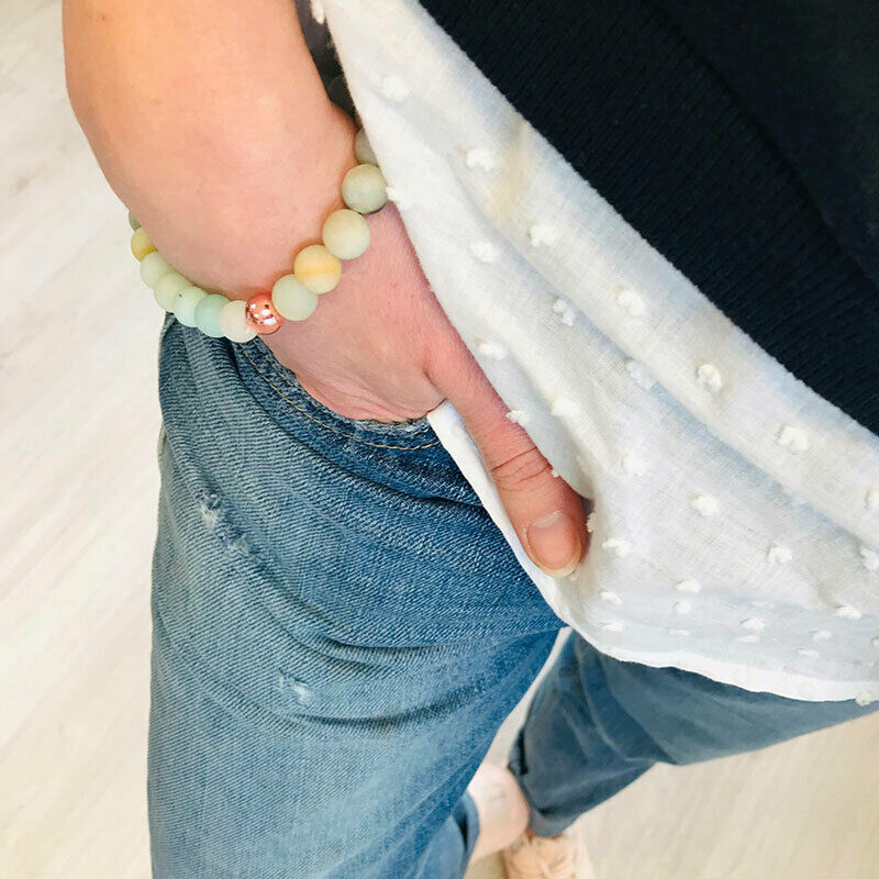 Bracelet Meditation Beaded Amazonite - New