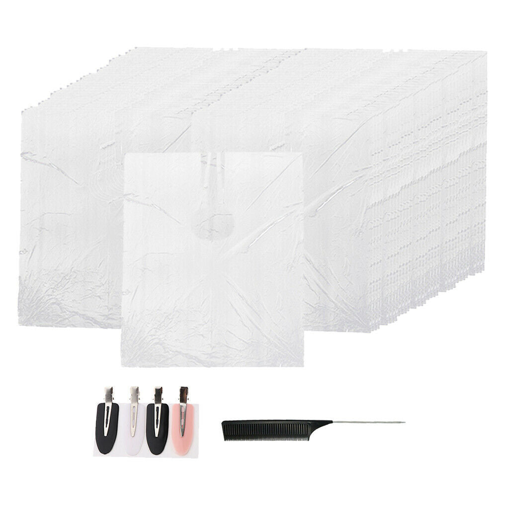 200pcs Disposable Hair Cutting Cape Waterproof Salon Apron Cloth for Barber