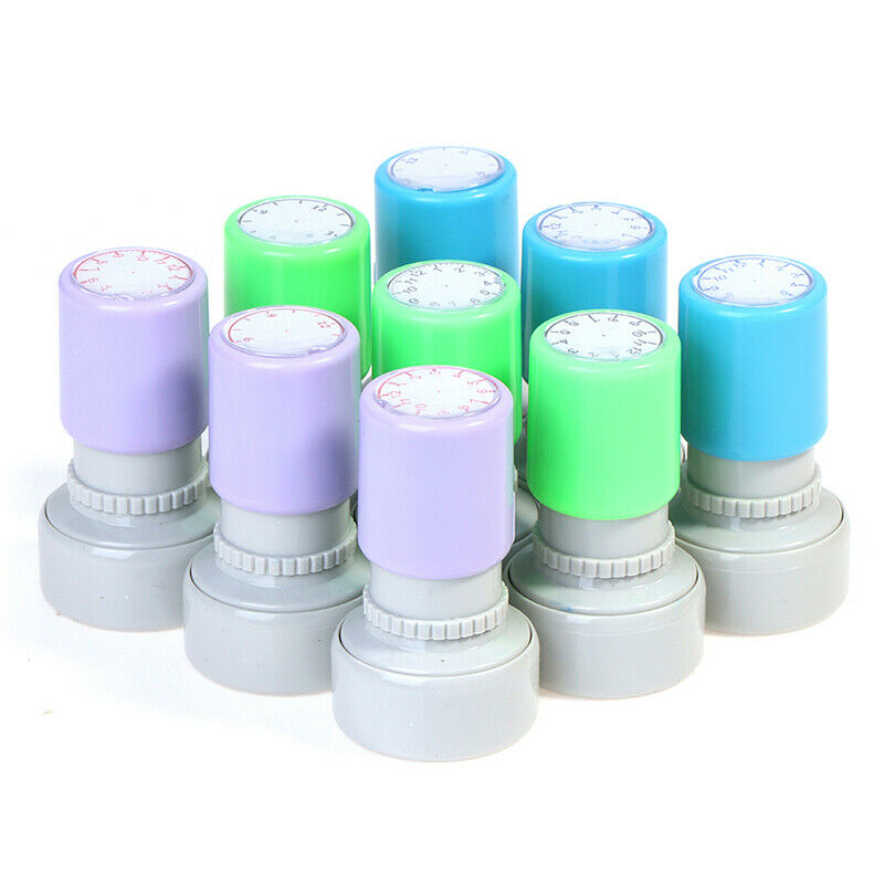 1pc Learning Recognition Teacher Teaching Seal Clock Dial Stamps Se.l8