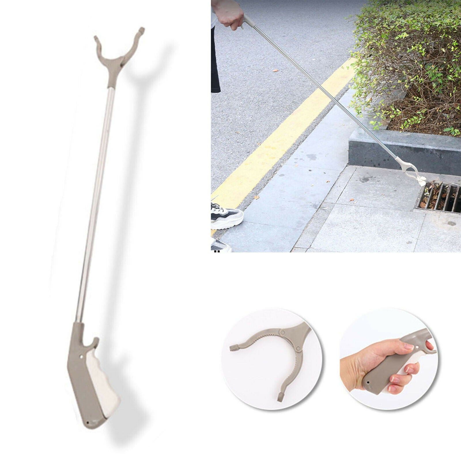 Outdoor Garbage Trash Reacher Picker Extender Grabber Gripper Garbage Gifts