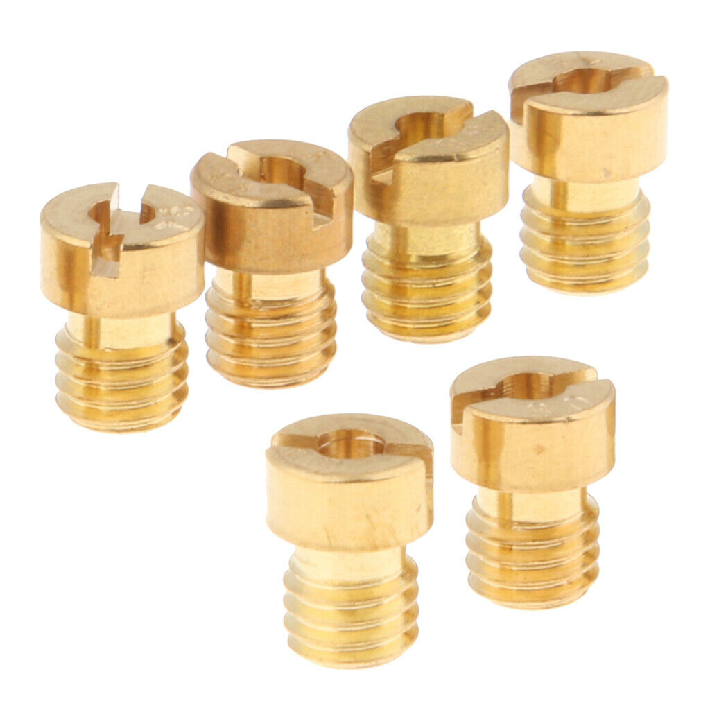 6 Pcs Main Jet Carburetor Main Jet For Pwk Oko Cvk 75.78.80.82.85.88