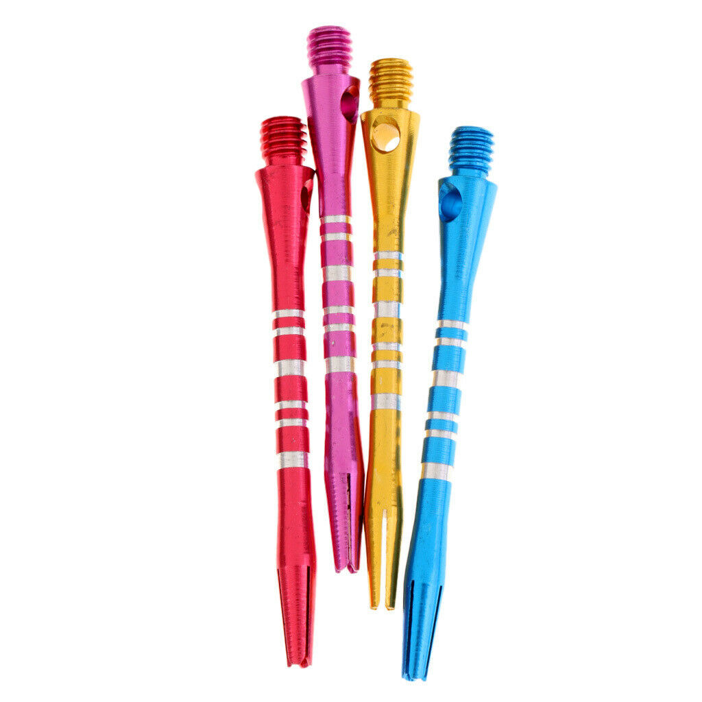24 Pcs 52mm Thread 4.5mm Premium Alloy Re-Grooved Dart Stems Shafts -
