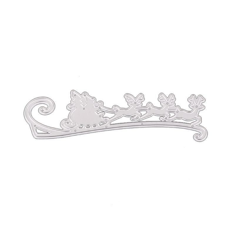 Christmas Sled Metal Cutting Dies Stencil DIY Scrapbooking Album Paper Card Mold