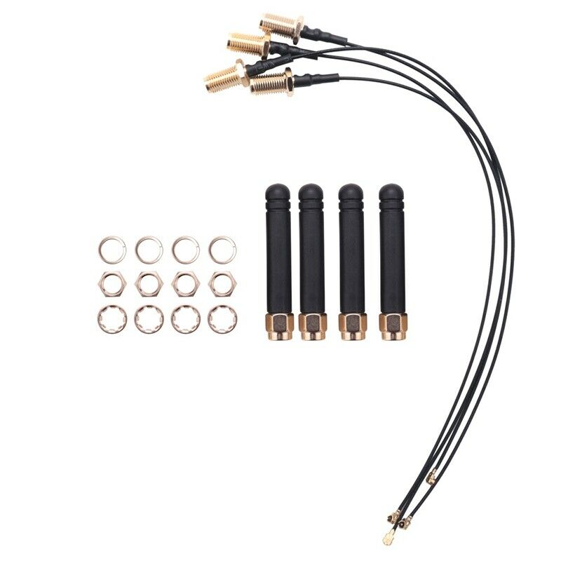 4Pcs For Lora Antenna 868-915Mhz,U.Fl Ipex To Sma Connector Pigtail Antenna 3DW9