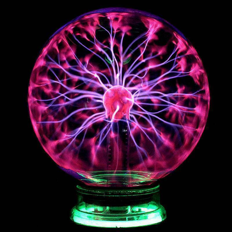 Glass Magic Plasma Ball Light Large Table Lights Sphere Night Lamp Touch New USA