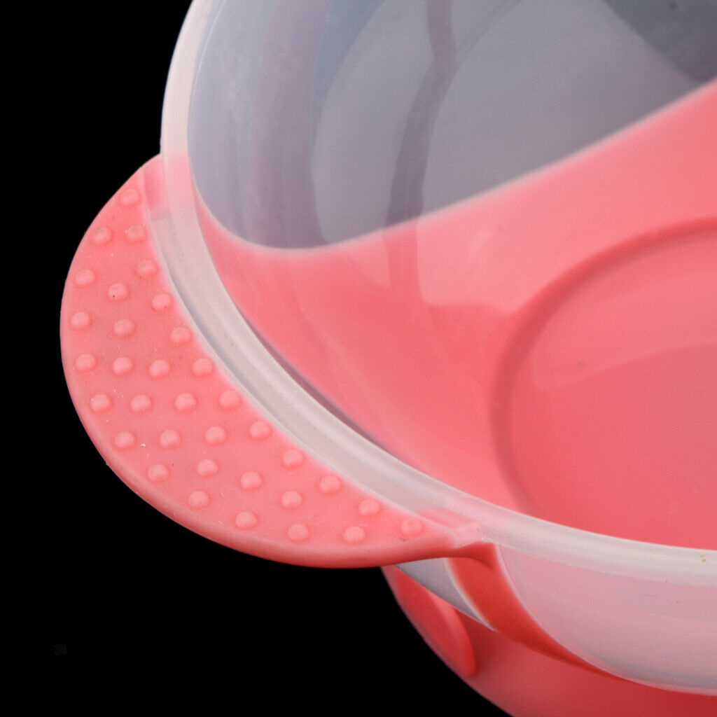 Plastic Salon Hair Dyeing Tint Mixing Bowl Coloring Tool Suction Base Pink